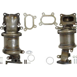 Ft Left & Right Catalytic Converters for Acura MDX 2010-2020 Honda Accord 08-17