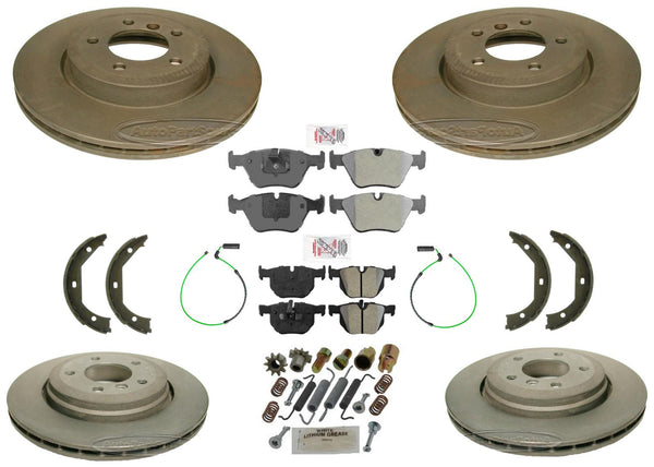 Carbon Performance Disc Brake Rotors & Brake Pads for BMW 330Ci 01-06