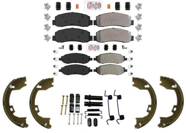 Fleet Performance Disc Brake Pads Parking for Ford F250 Super Duty 05 2006 2007