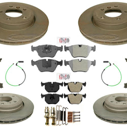 Carbon Performance Disc Brake Rotors & Brake Pads for BMW 330i 01-05