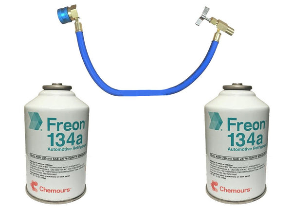 12oz Automotive Freon Refrigerant Cans R1334A With Hose Kit for all vehicles