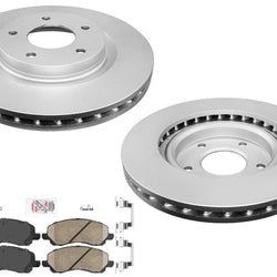 Front Disc Brake Rotors Disc Brake Pads Hardware for 2011-2014 Chrysler 200