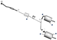 Silenciadores dobles resonadores del sistema de escape para Honda Accord 4Dr Sedan 3.0 2003-2005