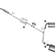 Silenciadores dobles resonadores del sistema de escape para Honda Accord 2Dr Coupe 3.0 2003-2005