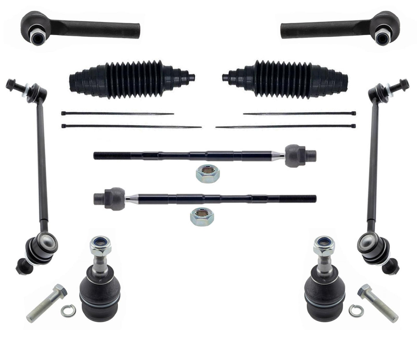 Front Lower Ball Joints Tie Rods & Links For Subaru Outback 2020-2023