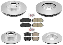 Coated Brake Rotors Brake Pad For Honda Accord 2003-07 V6 Automatic Transmission