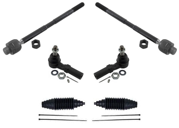 2 Outer Tie Rods 2 Inner Tie Rod End (4Pc) 2002-2005 Dodge Ram 1500 2&4 WD