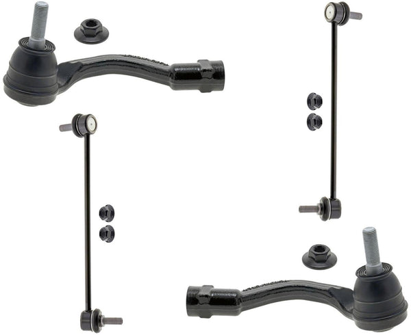 Mevotech Front Outer Tie Rods & Links For Genesis G70 19-21 & Kia Stinger 18-21