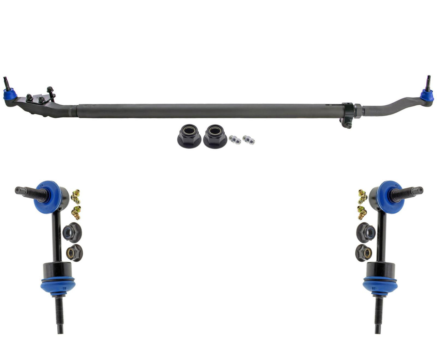 Mevotech Front Tie Rod Assembly & Links For RAM 2500 2015-2024 4 Wheel Drive