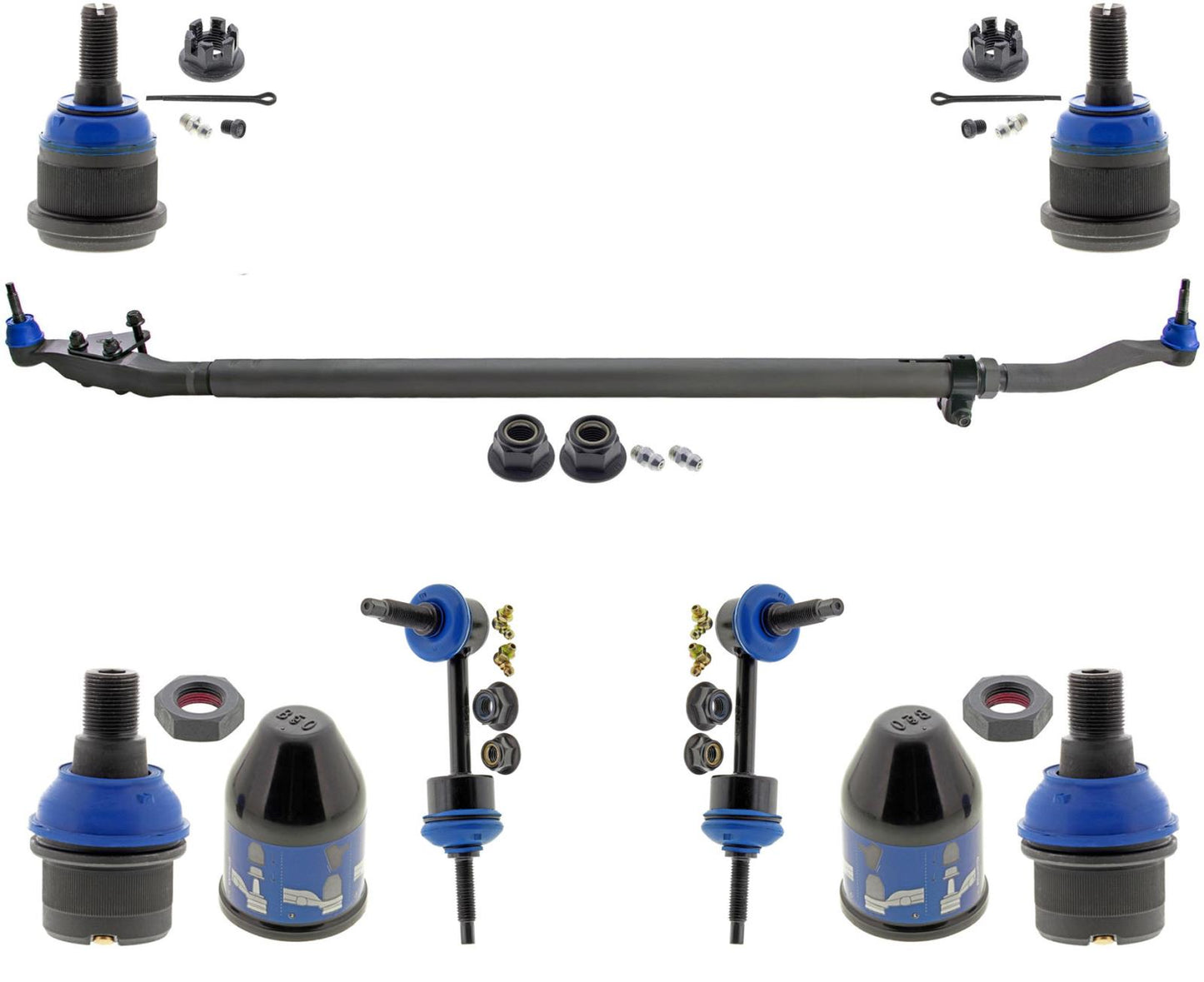 Front Tie Rod Assembly Ball Joints & Links For RAM 2500 2014-2024 4 Wheel Drive