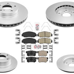 Coated Brake Rotors Brake Pad for Honda Accord 03-07 V6 Automatic Transmission