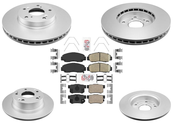Coated Brake Rotors Brake Pad for Honda Accord 03-07 V6 Automatic Transmission