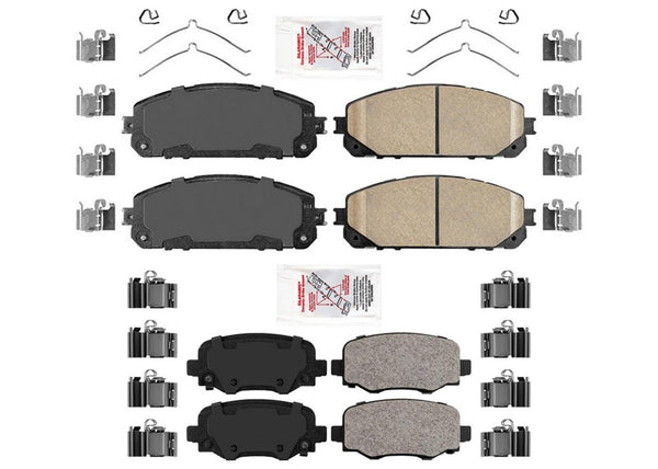 AME Improved Disc Brake Pads & Hardware for Jeep Trailhawk 14-23 3.2L V6 330MM