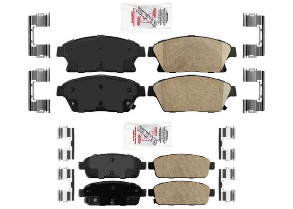 AME Improved Front + Rear Ceramic Brake Pads Set For Verano 12-17 VOLT 11-15