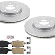 Frt GEO Coated Brake Disc Rotors Ceramic Brake Pads For Verano 12-17 VOLT 11-15