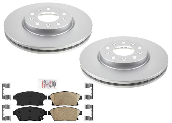 Frt GEO Coated Brake Disc Rotors Ceramic Brake Pads For Verano 12-17 VOLT 11-15