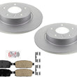 Rr GEO Coated Brake Disc Rotors Ceramic Brake Pads For Verano 12-17 VOLT 11-15