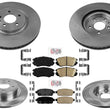 F&R Disc Brake Rotors & Ceramic Pads Hardware for Buick Cascada 2016-2019