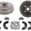 For 93-95 Tercel Paseo NO ABS (2) Brake Drums & Brake Shoes Wheel Cyl Springs