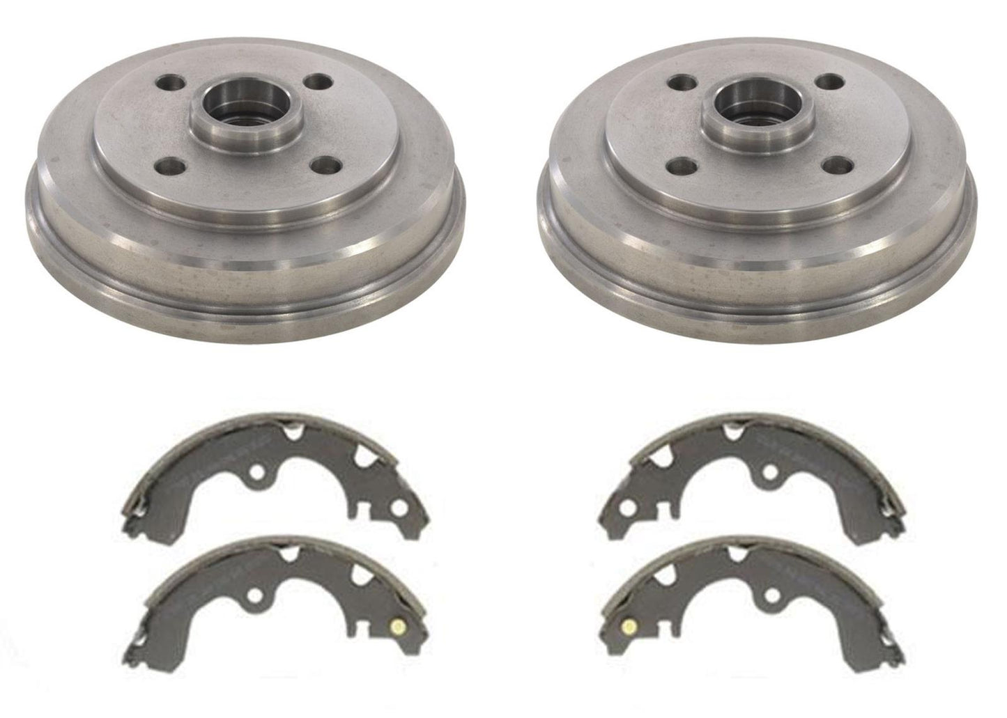 For 1996 1997 1998 Toyota Tercel 2 Brake Drums & Brake Shoes Without ABS
