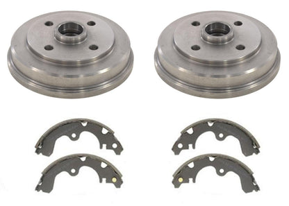 For 1996 1997 1998 Toyota Tercel 2 Brake Drums & Brake Shoes Without ABS