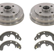 For 1996 1997 1998 Toyota Tercel 2 Brake Drums & Brake Shoes Without ABS