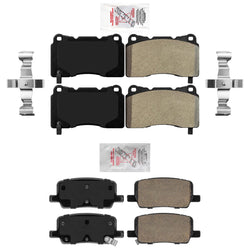 AME Improved Performance Front Rear Disc Brake Pads for Tesla Model S & X 16-20