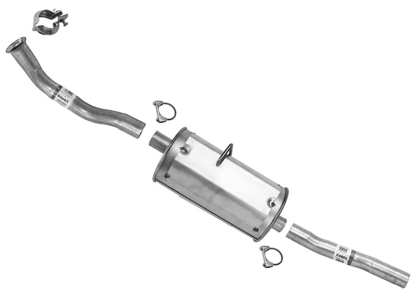 Rear Muffler Assembly With Gasket For Toyota Tercel 1995-1998