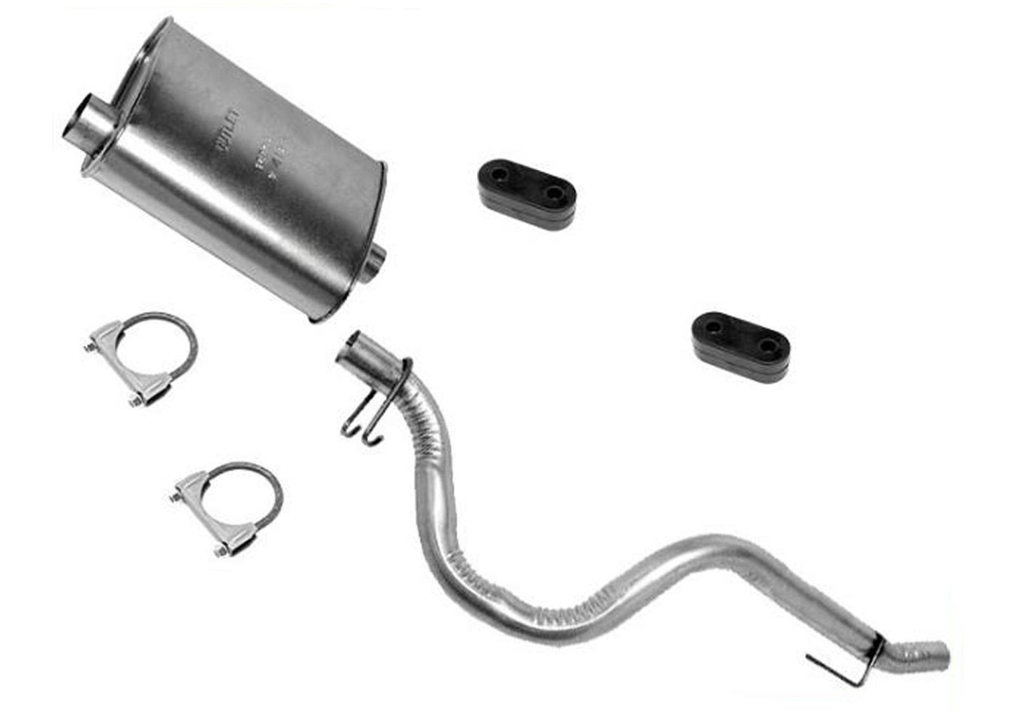 1987 1988 1989 1990 Jeep Wrangler 4.2L Sistema de tubo de escape silenciador de motor NUEVO