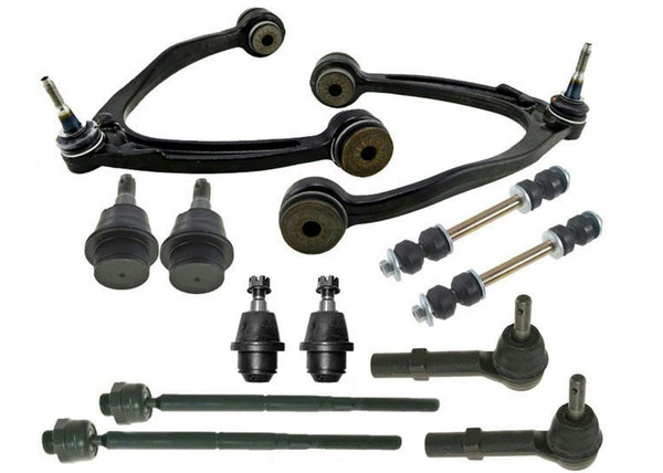 Control Arm Arms Ball Joints Inner Outer Tie Rod Ends Links For 07-13 GM Trucks
