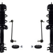 Front Complete Struts Assembly & Sway Bar Links For Fiat 500 Pop 2012-2016