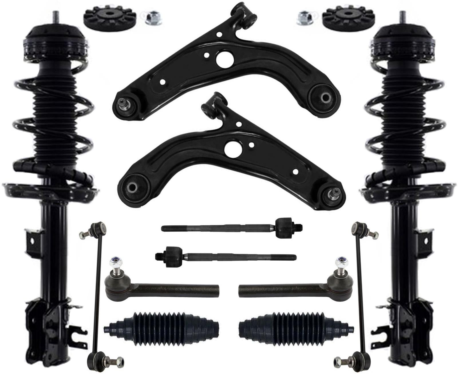 Front Complete Struts Control Arms Tie Rods & Links For Fiat 500 Pop 2012-2016