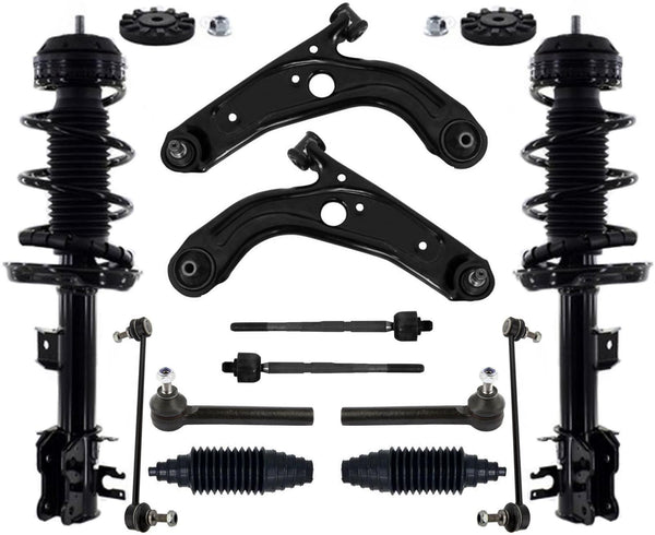 Front Complete Struts Control Arms Tie Rods & Links For Fiat 500 Pop 2012-2016