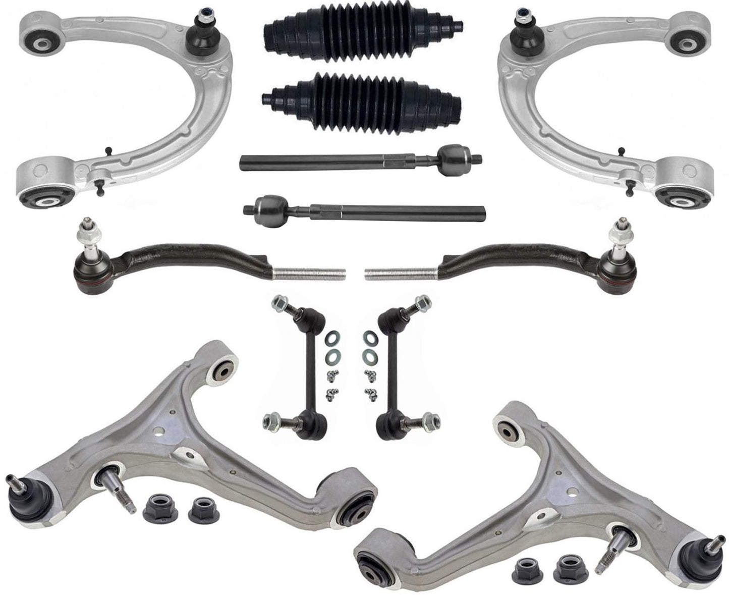 Front Control Arms Tie Rods & Links For Cadillac CTS 2008-2014 All Wheel Drive