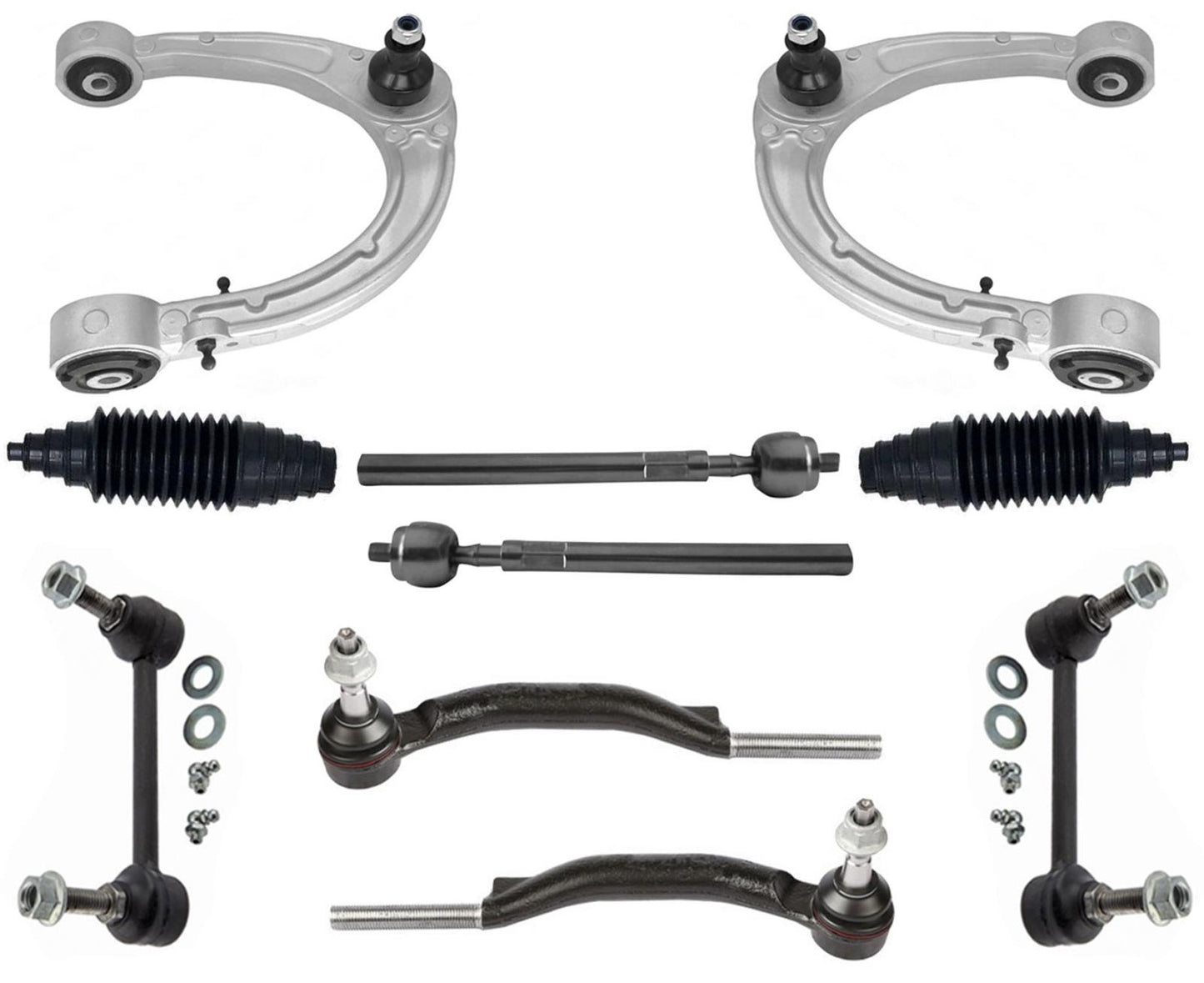 Front Upper Control Arms Tie Rods & Links For CTS 2008-2014 All Wheel Drive