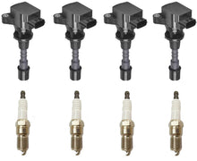 4 Ignition Coils & Spark Plugs Tune Up Kit For Mazda 5 2.3L 2006 2007 2008