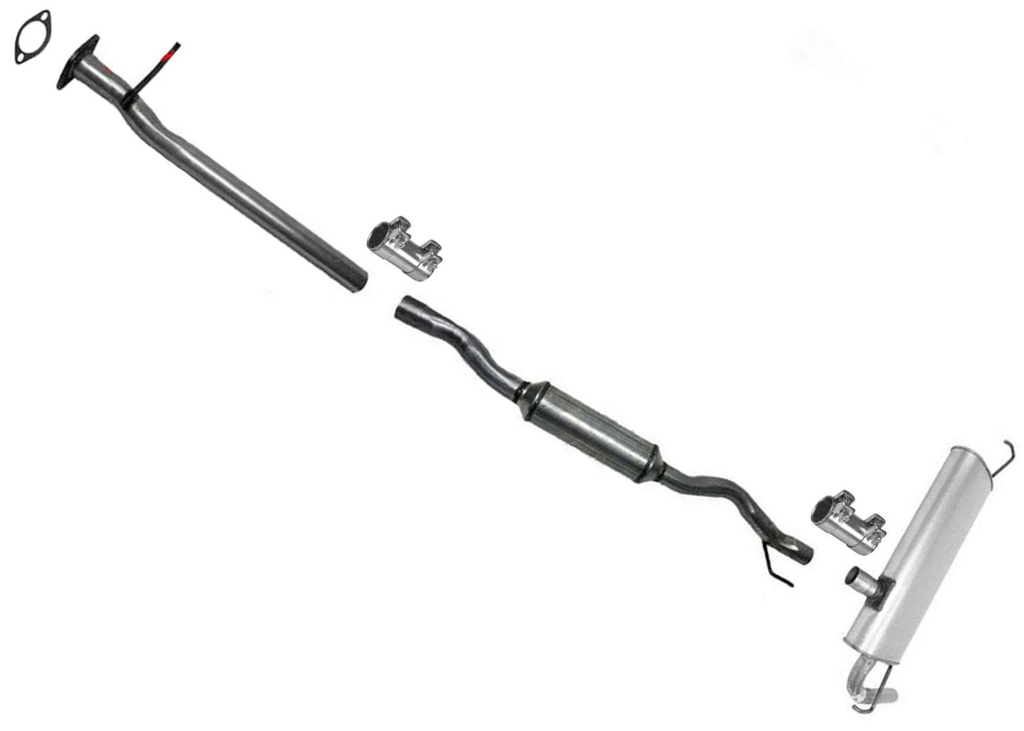 Resonator & Muffler for Nissan Rogue 08-13 2.5L CALIFORNIA EMISSIONS