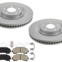 Rotores de freno de disco delantero Pastillas de freno de cerámica para Infiniti QX50 2019-2022