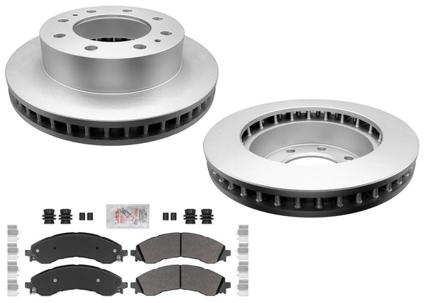 F Coated Disc Brake Rotors for Chevrolet Express Van 3500 2021-2024 9900 GVW SRW