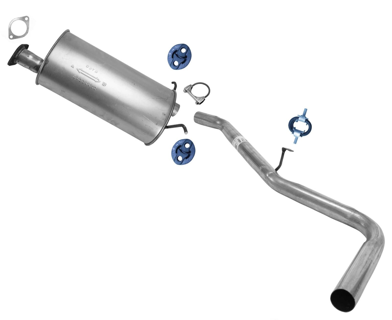 Middle Muffler & Tail Pipe Exhaust System For Nissan Frontier 2.4L 1998-2000