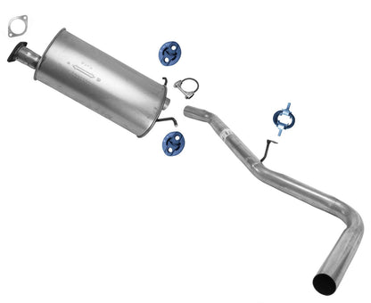 Middle Muffler & Tail Pipe Exhaust System For Nissan Frontier 2.4L 1998 99 2000 - Photo 1