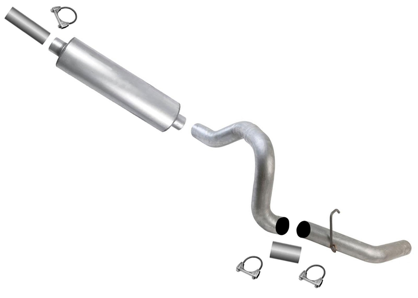 Weld on Muffler Tail Pipe for Ford F-350 Super Duty 1999-2003 2 & 4 Door 7.3L