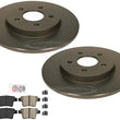 Rear Carbon Coated Brake Rotors & Brake Pads For Jaguar X-Type 2005-2008