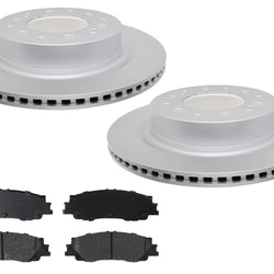 Rear Disc Brake Rotors Ceramic Disc Brake Pads For Toyota Tundra 2022 2023 2024