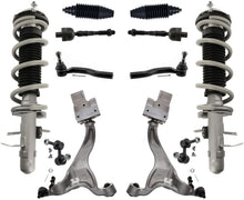 Front Struts Lower Control Arms Tie Rods & Links For QX50 14-17 All Wheel Drive