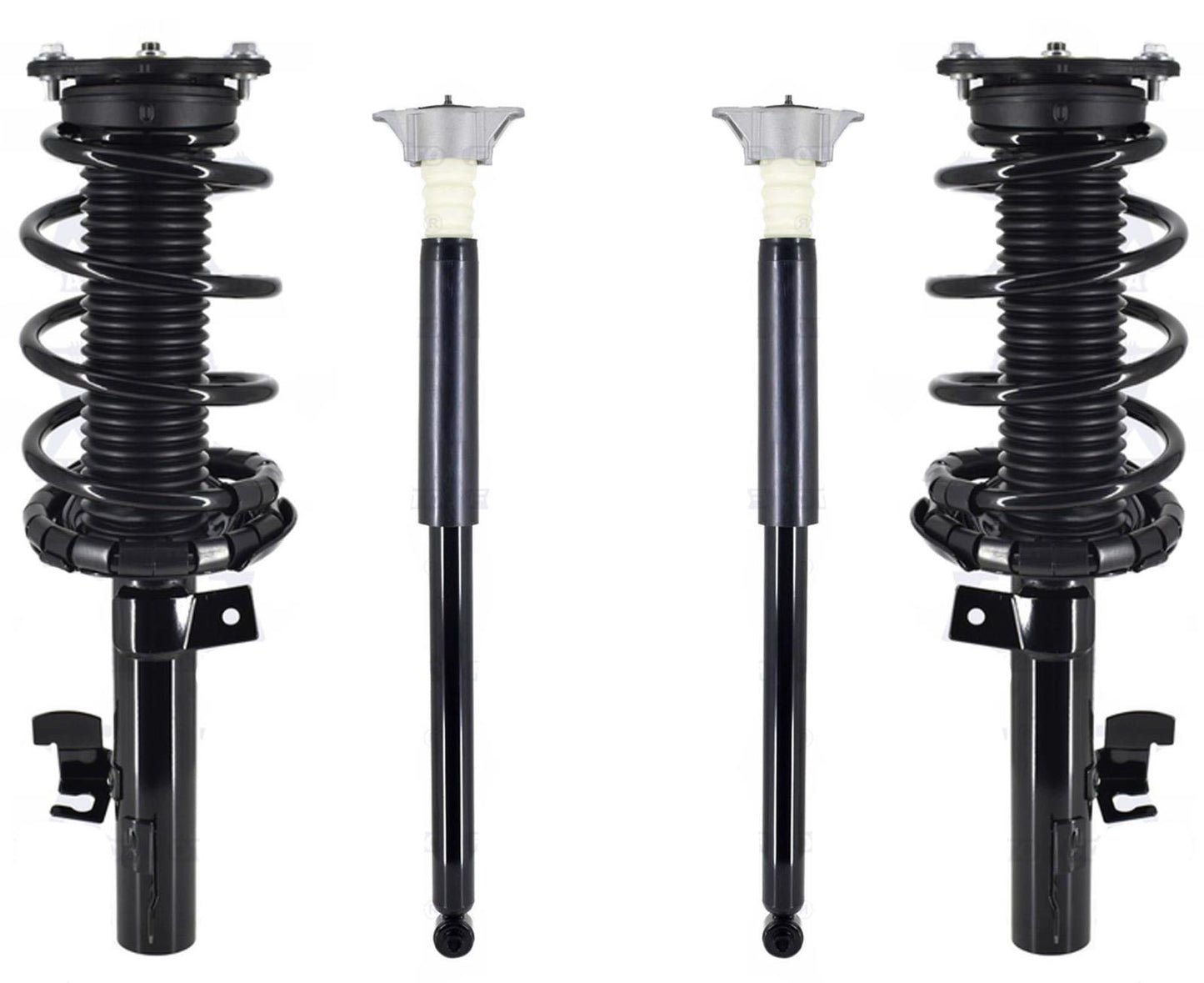 Front Complete Strut Assembly & Complete Rear Shock For Mazda 3 2004-2009