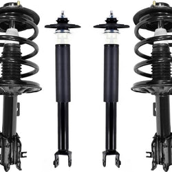 Front Strut Assembly & Rear Complete Shock For Nissan Altima 3.5L 2002-2006