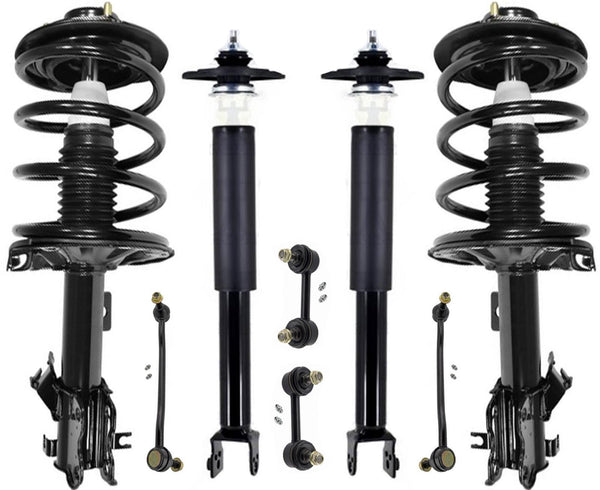 Front Strut Rear Complete Shock & Sway Bar Links For Nissan Altima 2.5L 02-2006