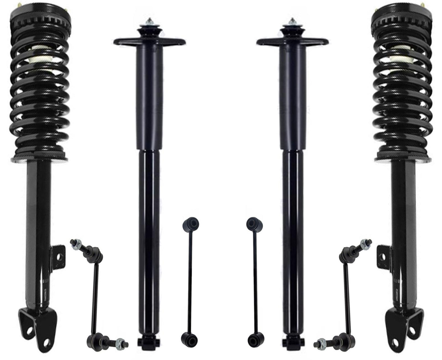 Front Struts & Rear Shocks Absorber & Links For 300 2005-2010 Rear Wheel Drive