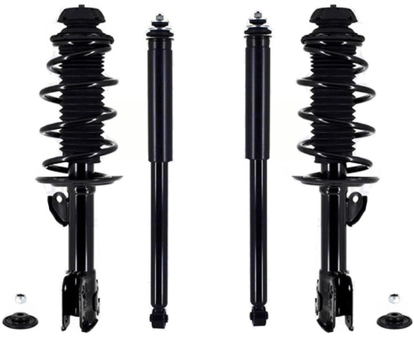 Front Complete Struts & Rear Complete Shocks For Toyota Prius C 2012-2015